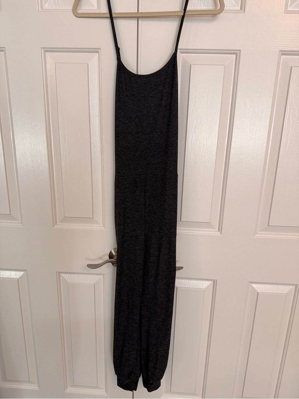 Grey Spaghetti Strap Jumpsuit